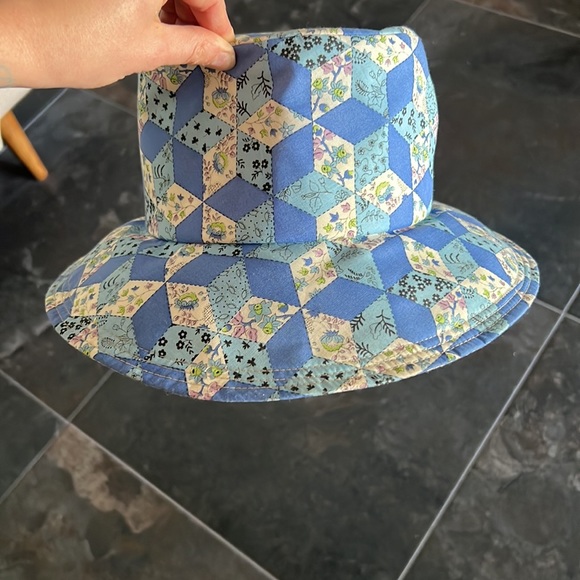 Accessories - quilt bucket hat vintage 60’s